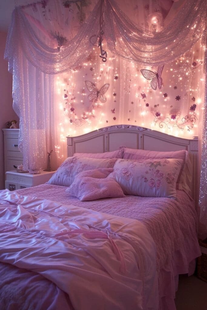 Glitter and Sparkly fairy bedroom