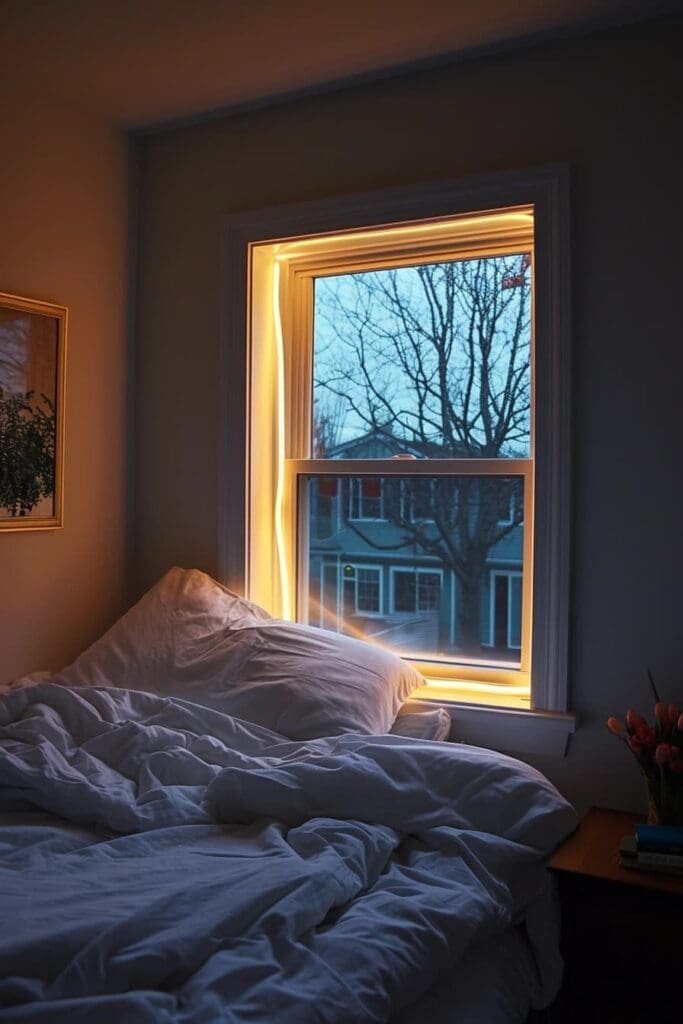 Bedroom Window LED Light Frames