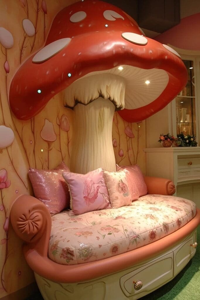 mushroom-shaped bed