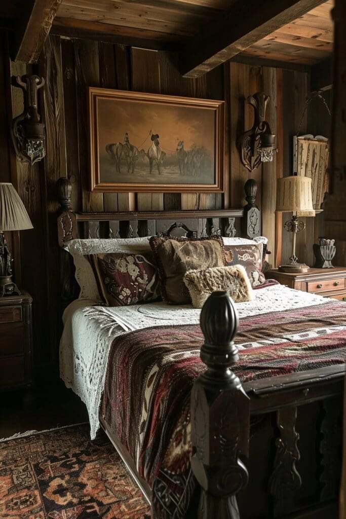 Vintage Western-Themed Bedroom