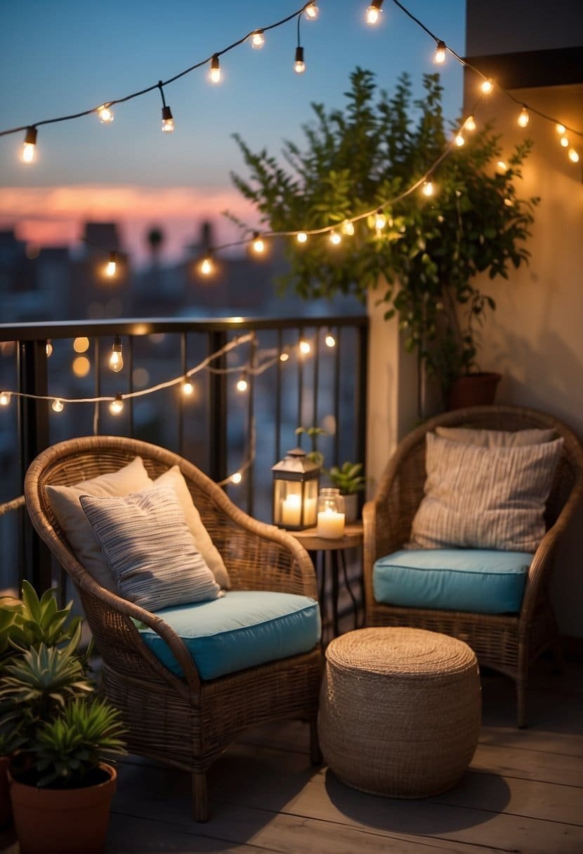 Create a Cozy Seating Area on Your Balcony
