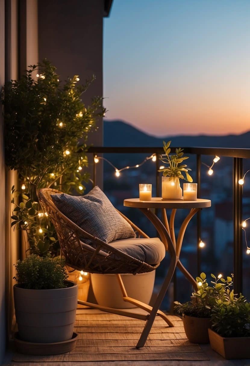 Transform Your Balcony with Fairy Lights