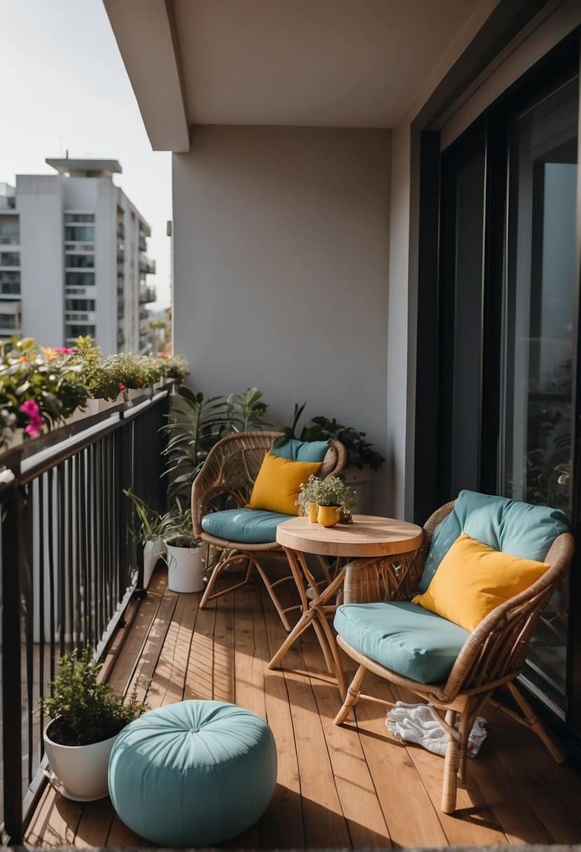 Utilize Balcony Space with Foldable Furniture