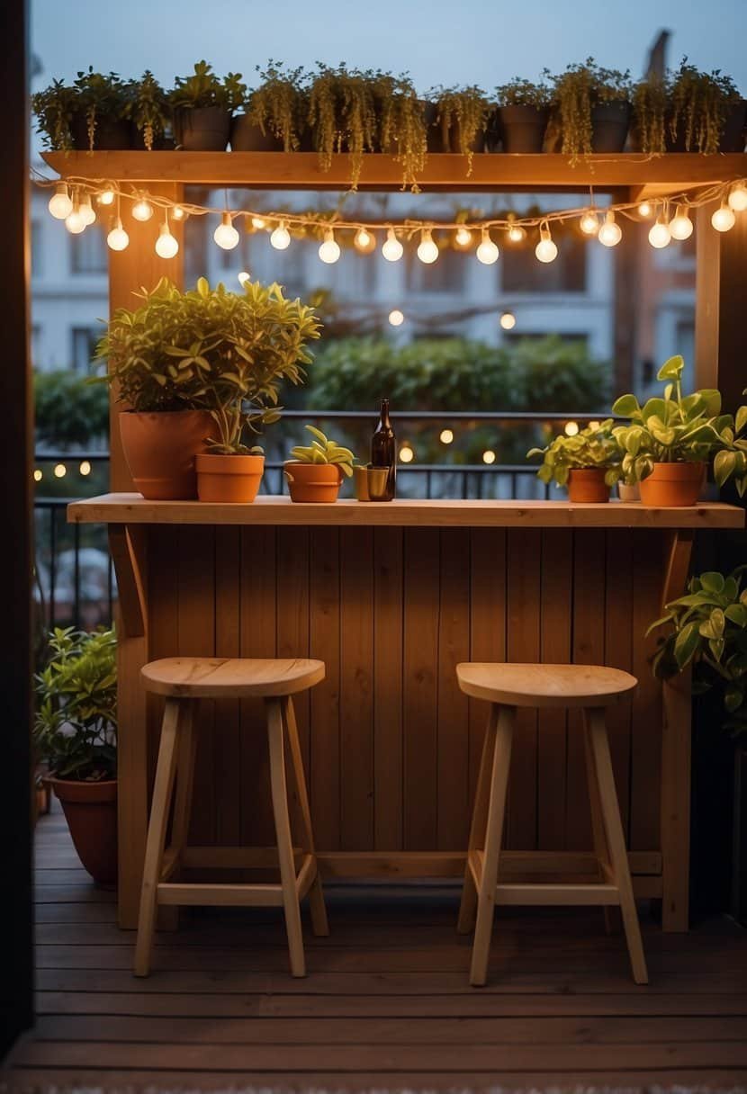Craft a Balcony Bar for Social Gatherings