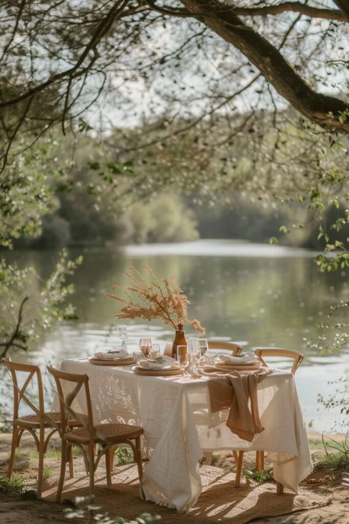 A Small Wedding by A Lakeside