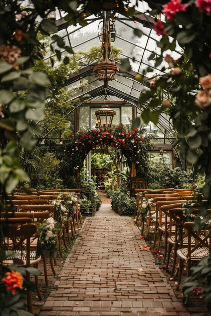 A Small Wedding in An Enchanting Greenhouse