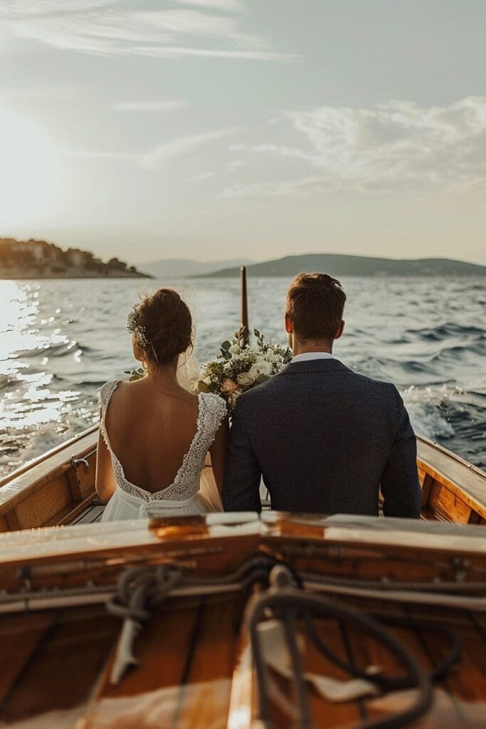 A Small Wedding on A Vintage Boat