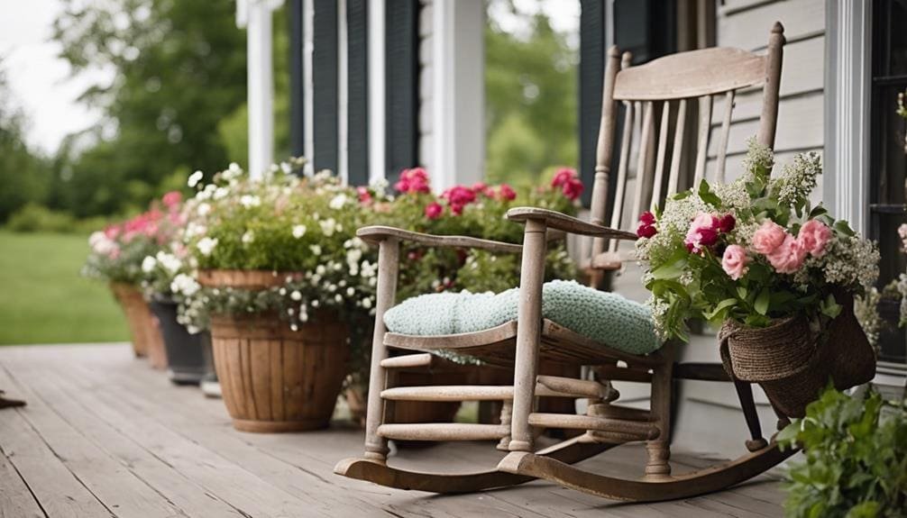 cozy country porch seating