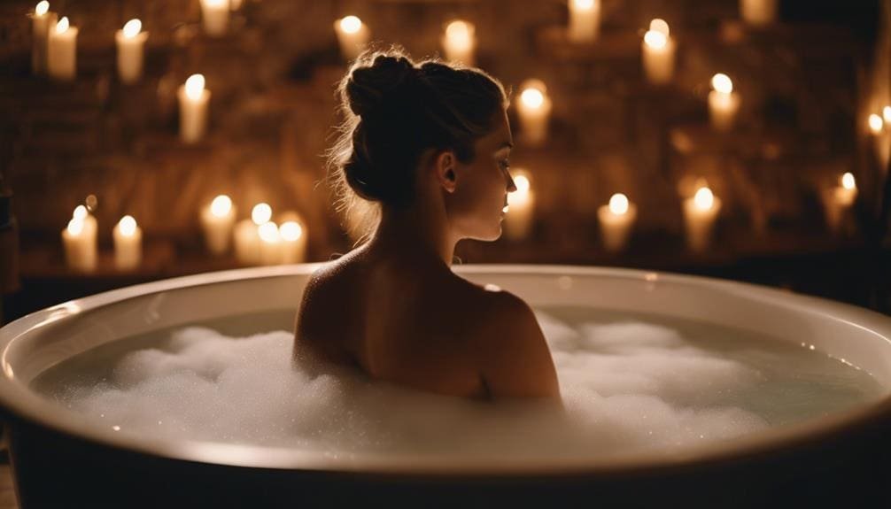 relax with a warm bath