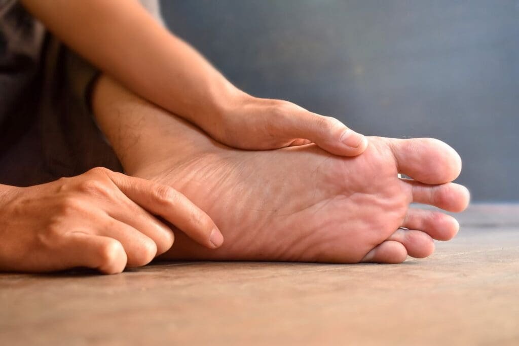self foot massage