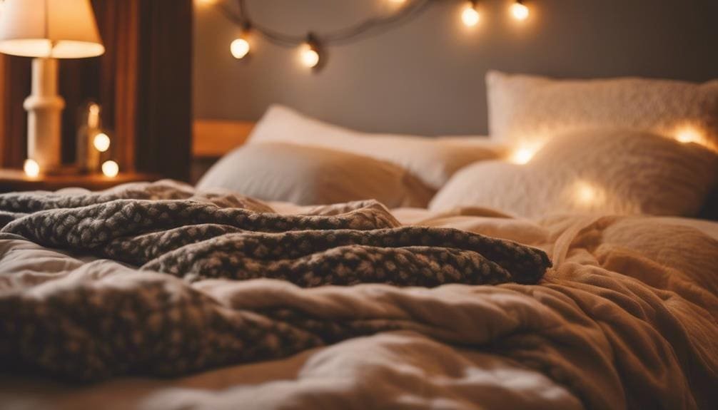 stay cozy in bed