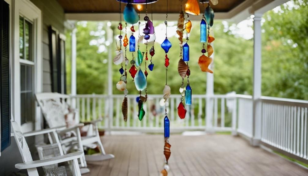 wind chimes in the garden