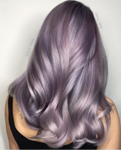 Lilac Silver Hair Color