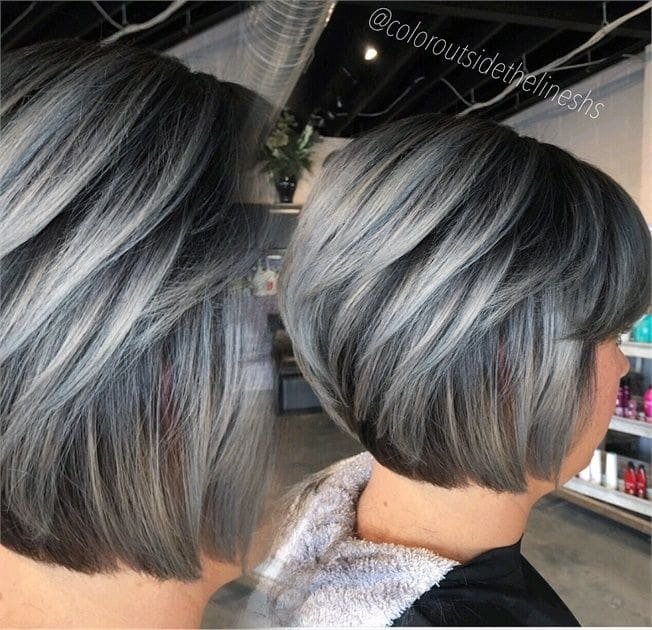 Multi-Dimensional Silver Hair Color