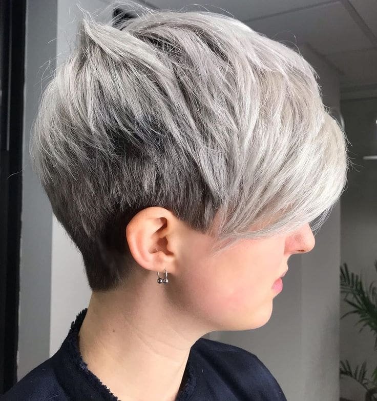 Silver Pixie Hair Color