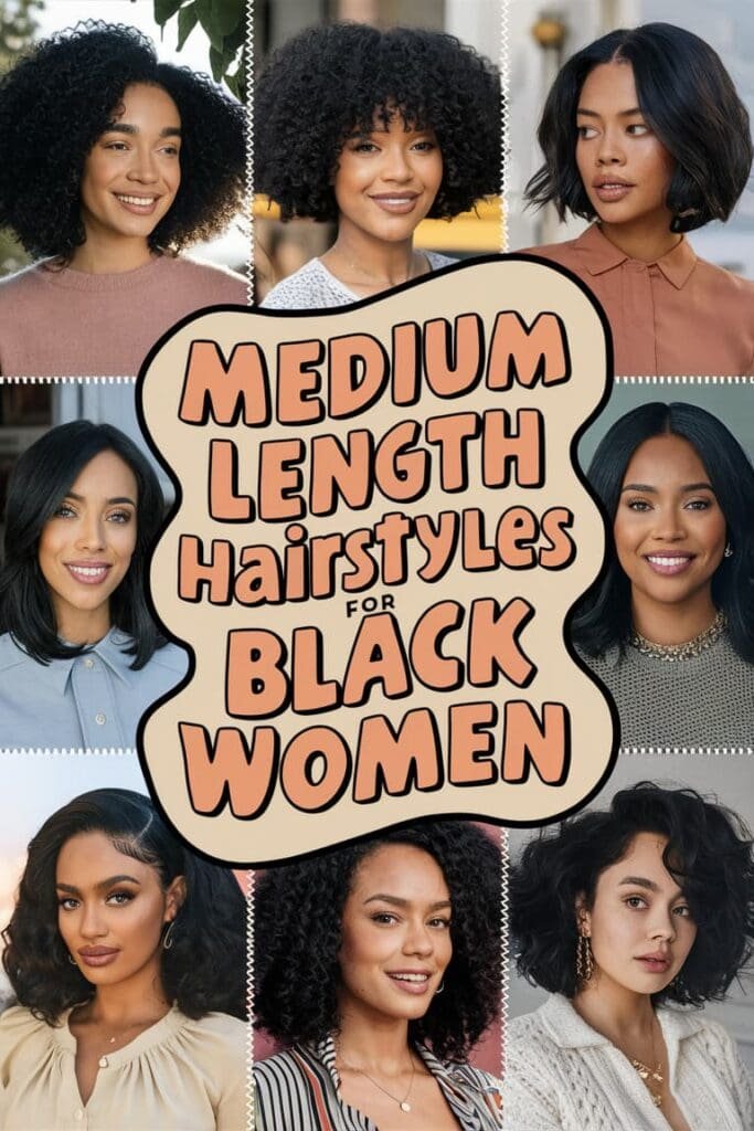 25 Stunning Medium-Length Hairstyles for Black Women