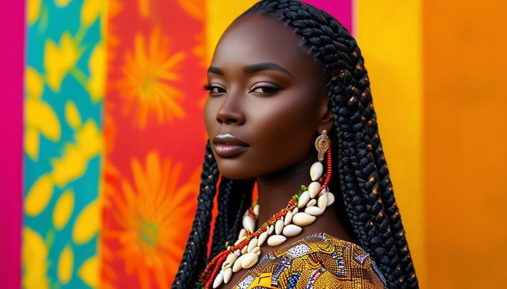 african inspired hairstyle with accessories