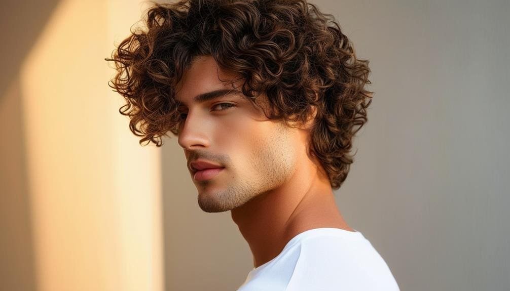 layered curly hair style