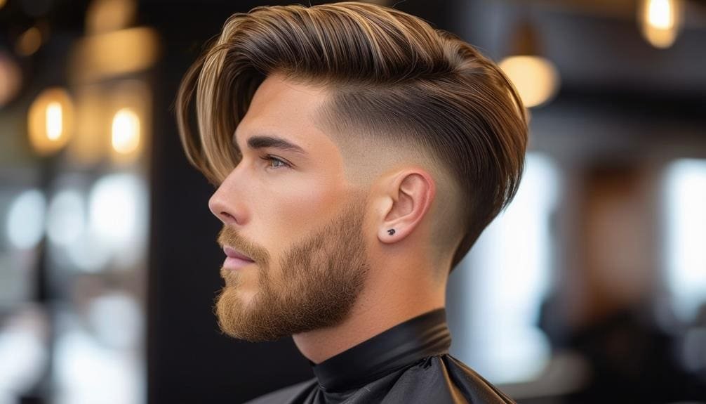 layered haircut with bangs