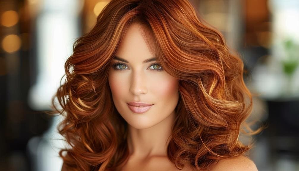 striking copper hair color